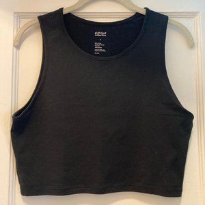 Girlfriend Collective Crop Top - Black - Size M